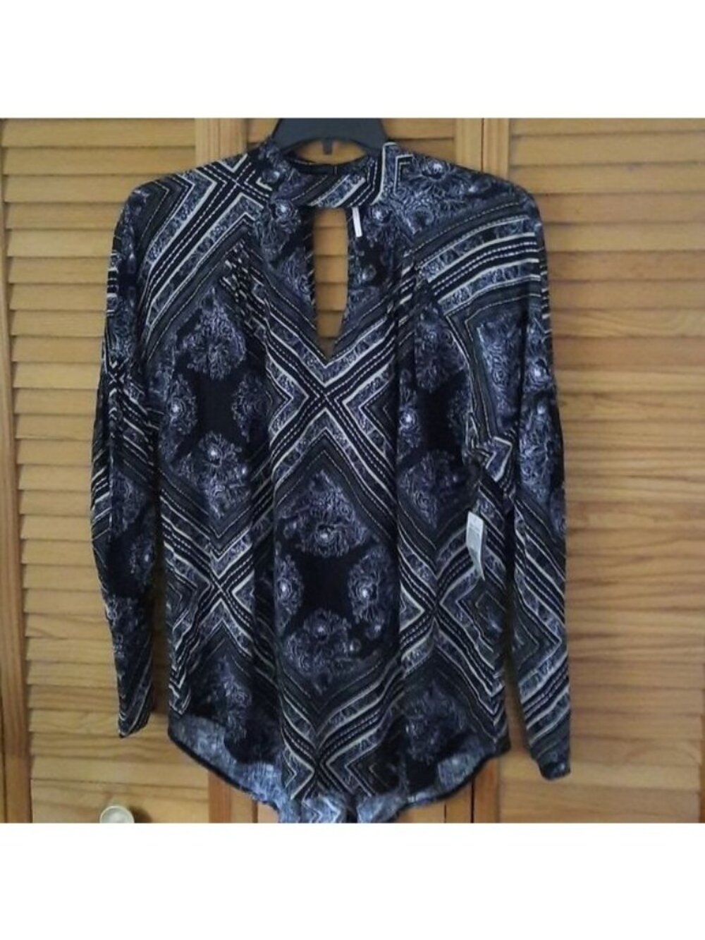 Free People NWT Walking On A Dream Keyhole Long Sleeve Tunic Size Small